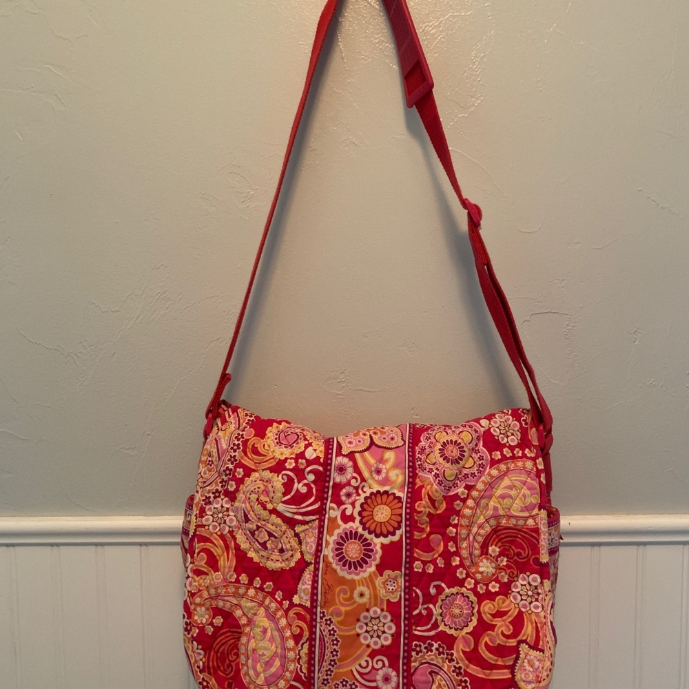 Vera Bradley Messenger Bag Raspberry Fizz